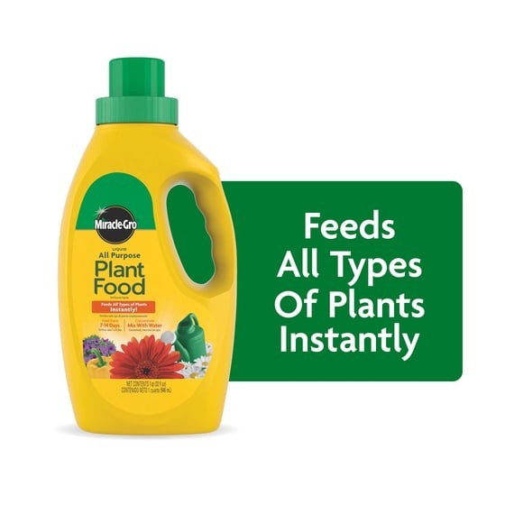 Miracle-Gro Liquid All Purpose Plant Food, Concentrate, For All Plant Types, 32 gallery