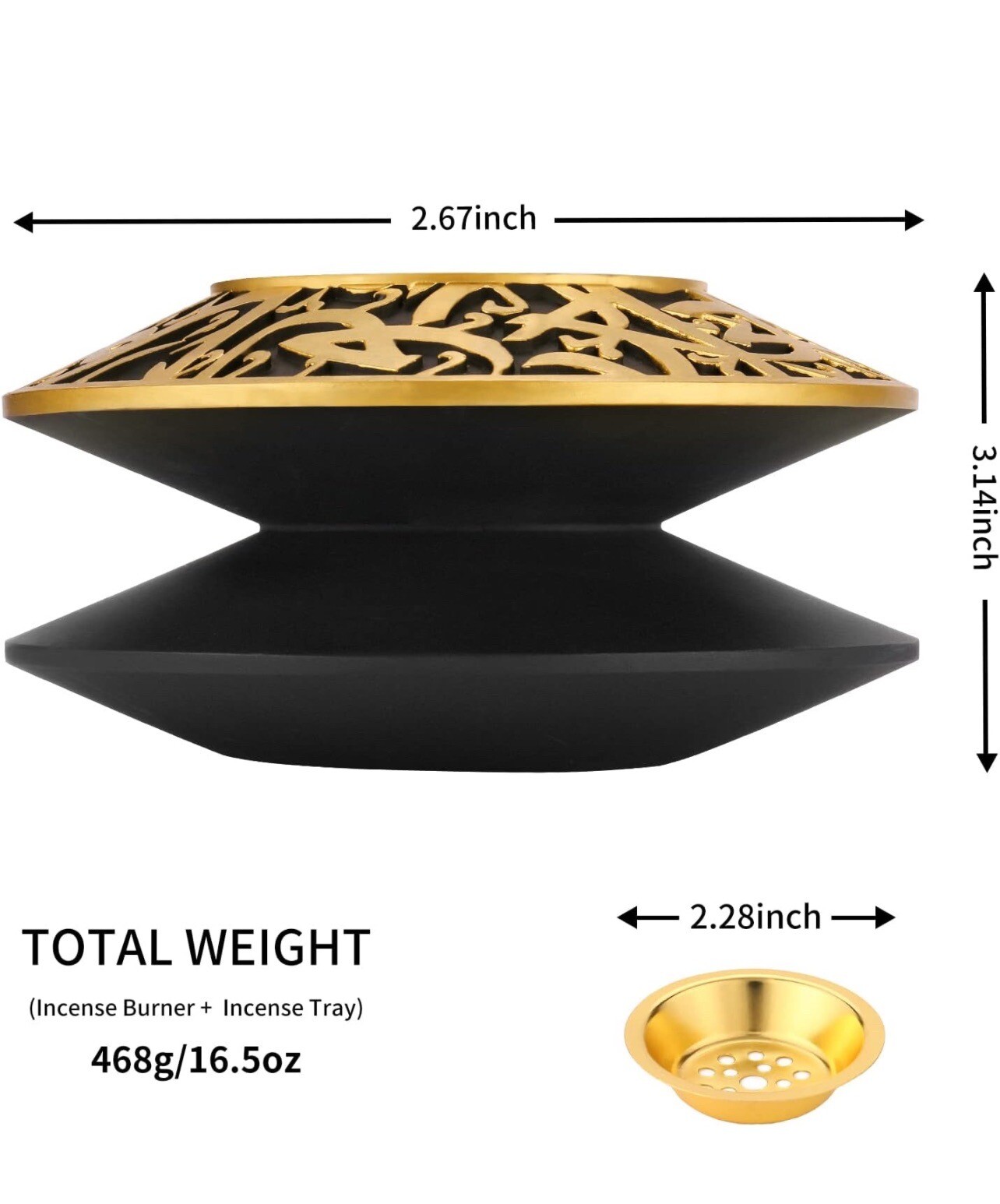 Bakhoor Incense Burner Frankincense Charcoal Desktop Decor Handheld gallery