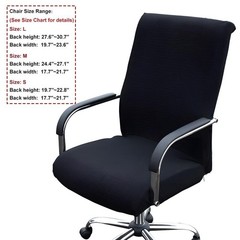 Elastic Removable Office Computer Slipcovers side zipper design arm chair cover