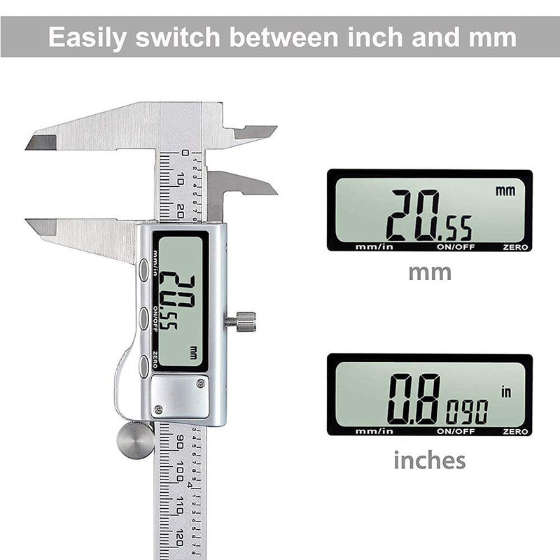 Digital Caliper, Caliper Measuring Tool with Stainless Steel, Electronic Microme gallery