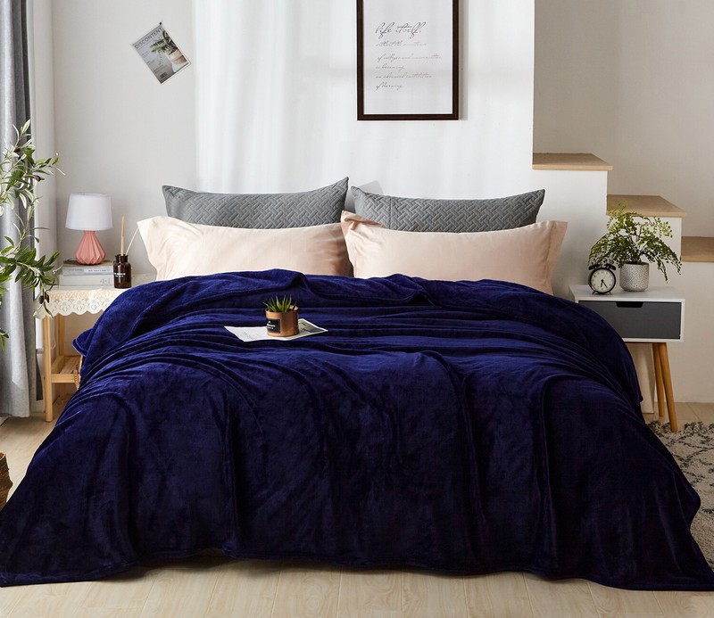 Solid Microplush Fleece Blanket Lightweight Ultra Soft King Queen Throw All Size gallery