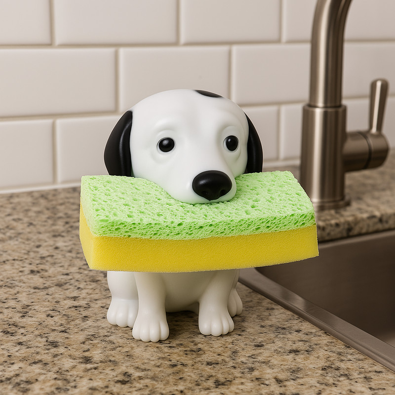 Dog Sponge Holder with Sponge Fun Kitchen Counter Organizer, Novelty Gift Idea gallery