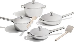 Our Place Titanium Pro Cookware Set (10-Piece) – Chrome – READ