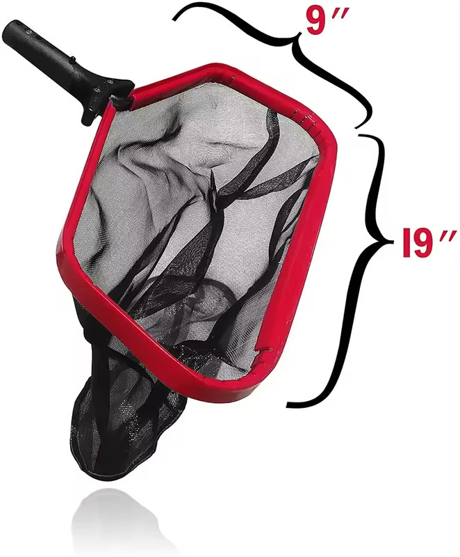 Pool Leaf Mesh Net 19.7" Larger Capacity Heavy Duty Pool Nets for Cleaning (Red) gallery