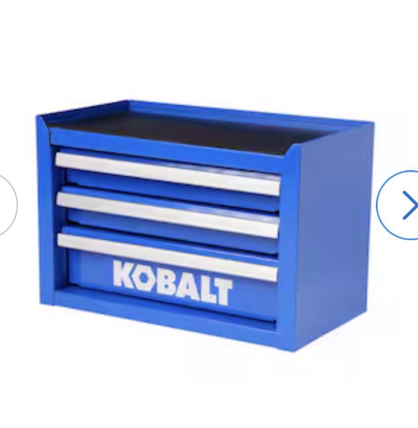 Kobalt Mini-Base 3-Drawer - Blue - Steel Toolbox Box. Sold Out Everywhere!!! gallery