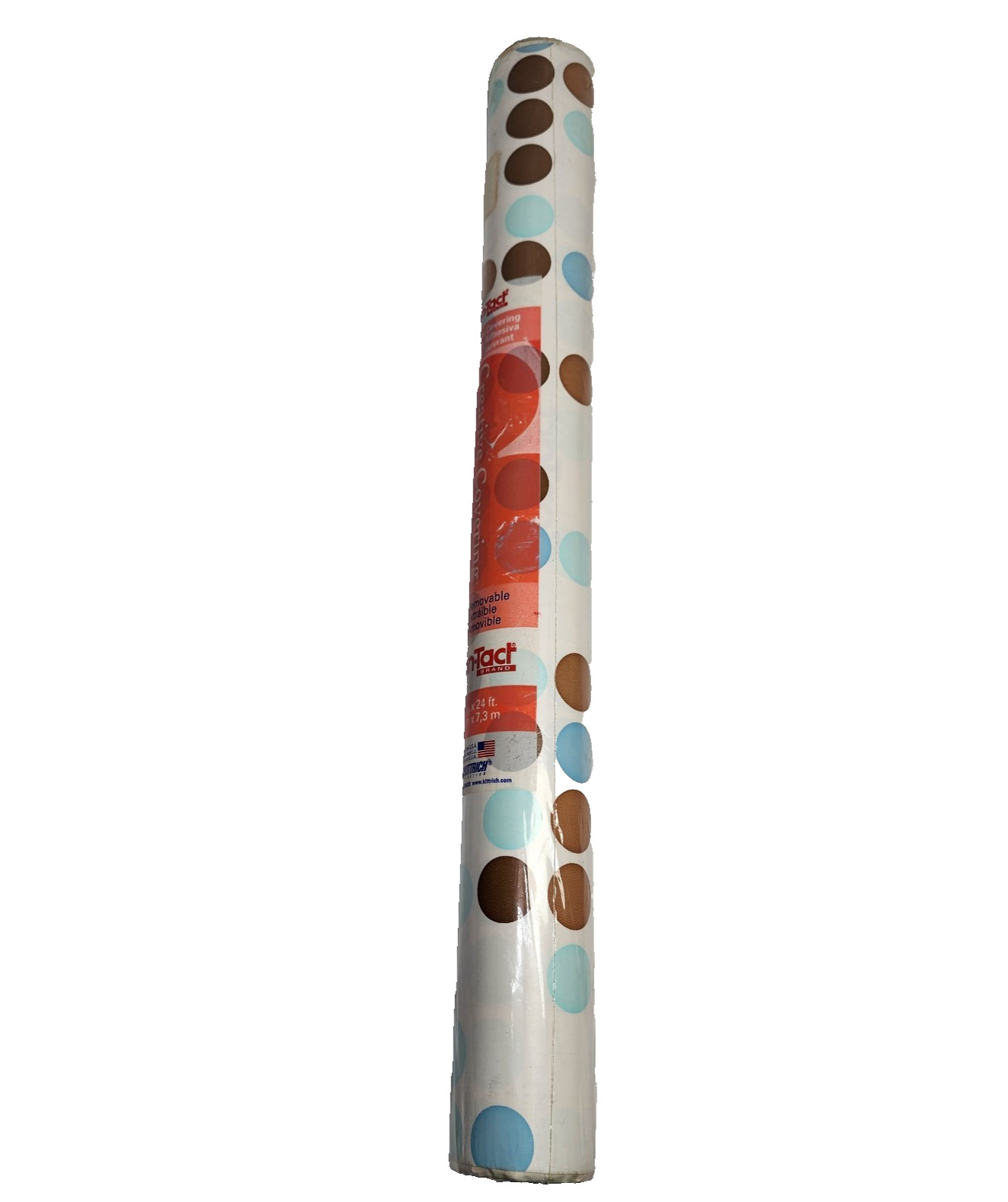 NEW Vintage ConTact Paper Roll Adhesive Polka Dot Creative Covering 18 x 24 USA gallery