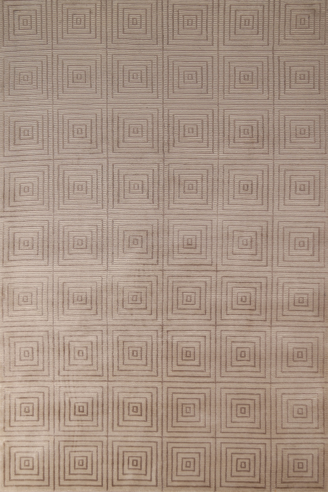 All-Over Geometric Nepalese Modern Area Rug 6x9 Hand-knotted Room Size Rug gallery