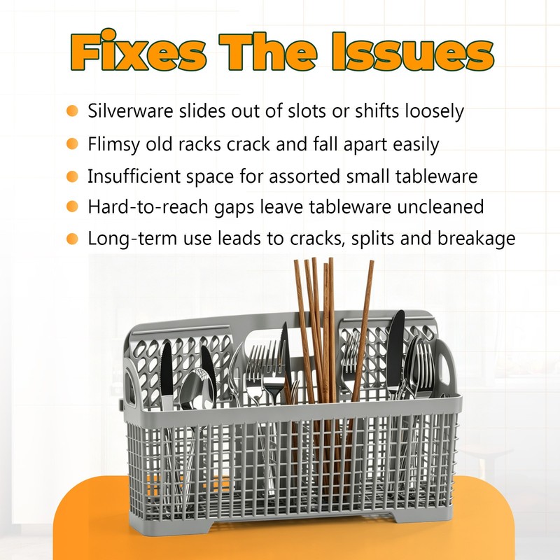 For 8531233 Silverware Basket Compatible with Whirlpool Kenmore Dishwasher gallery