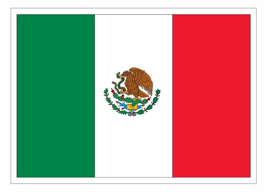 Mexico Flag Sticker Decal F02 gallery