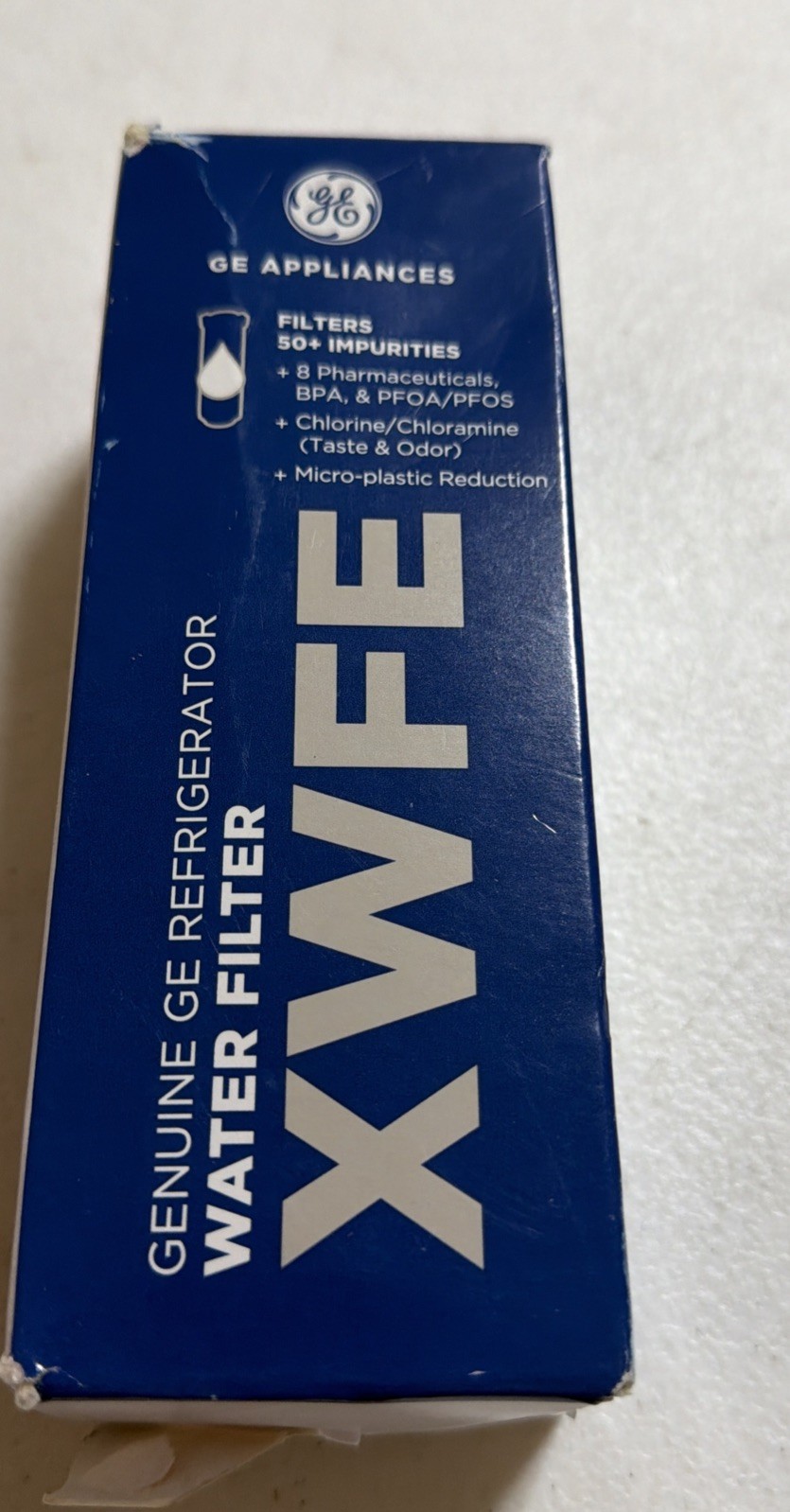 GE XWFE Refrigerator Water Filter, Genuine Replacement Filter, 1 Pack - White gallery