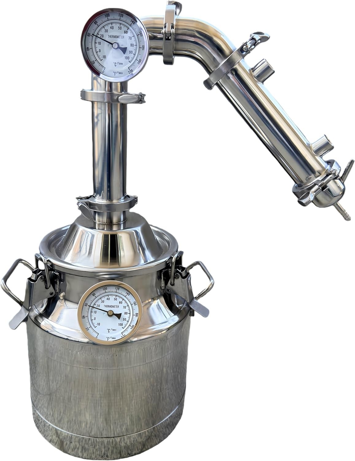10 liter Home Alcohol Moonshine Distiller Pot Still w/ 110V Electric Heating gallery