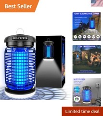 Durable Electric Bug Zapper Indoors & Outdoors – Wide Coverage 1500 sq ft