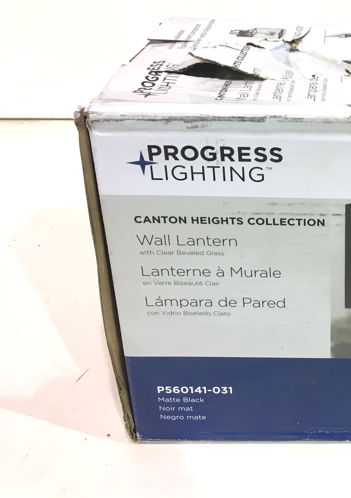Progress Lighting Canton Heights 1Light 12.75" Matte Black Outdoor Wall Lantern gallery