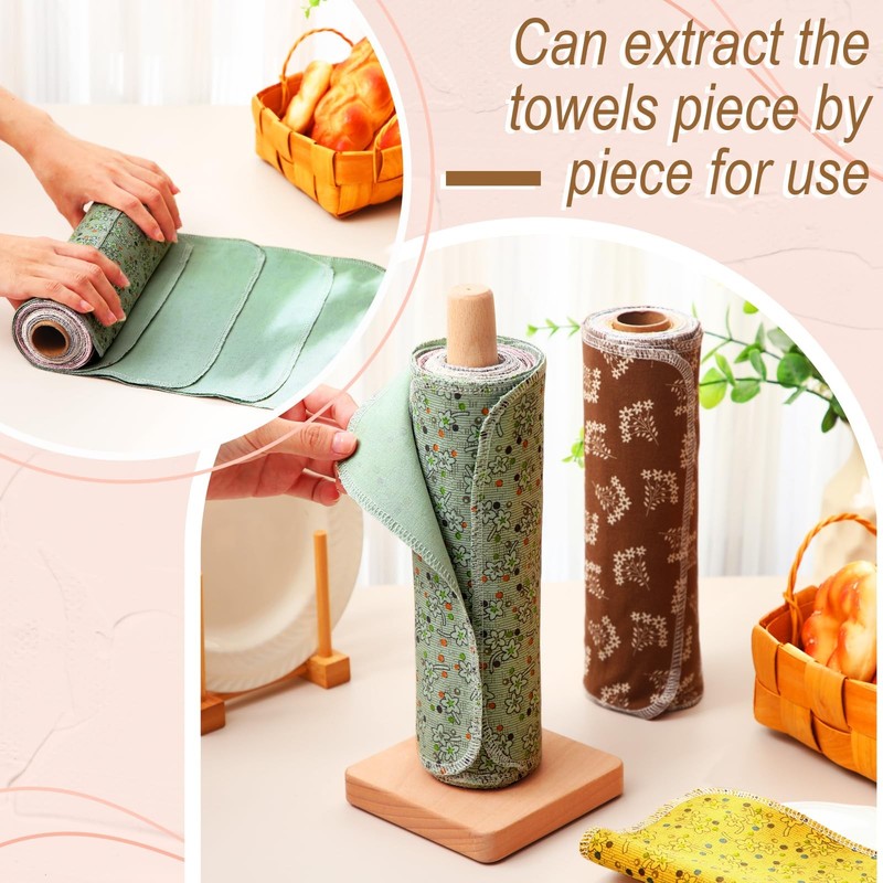 Redbaker 50 Pcs Reusable Paper Towels Paperless Small, As Pictures Shown gallery