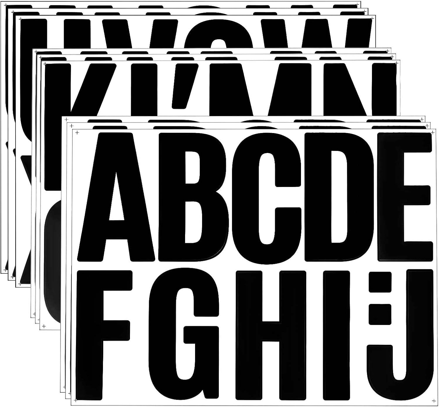 Large Vinyl Alphabet Stickers, 4 Inch Self-Adhesive Poster Letter Stickers for M gallery