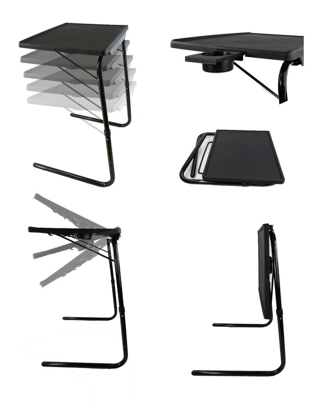 TV Tray Table Portable Foldable & Adjustable Laptop, Eating Plastic Tray Table gallery