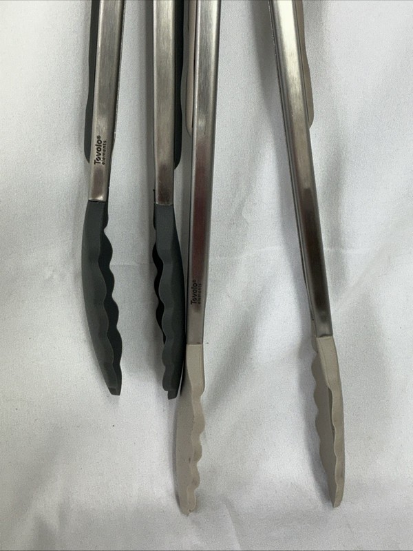 Tovolo Elements 2 Tongs Silicone Heads 9 in. & 12 in. Brand New gallery