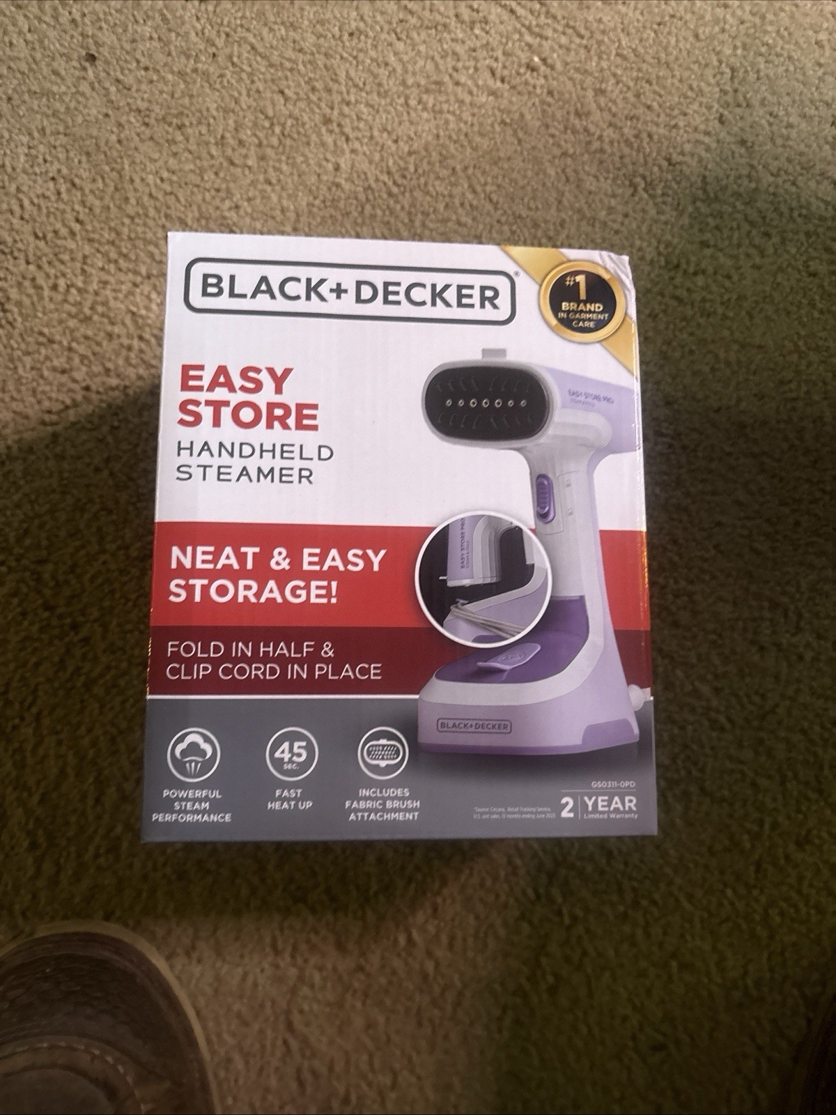 BLACK+DECKER Easy Garment Steamer BRAND NEW gallery