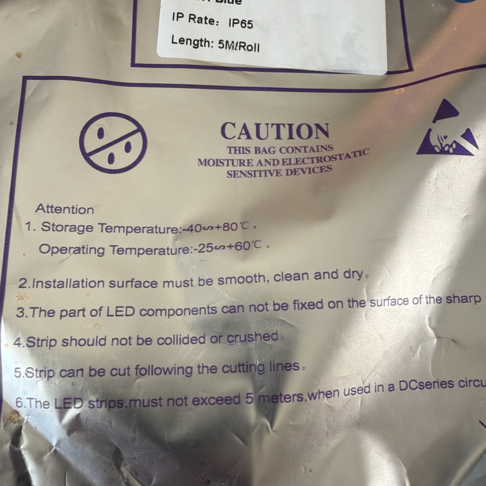 SMD 2835 60 LED Blue IP65 5M/roll gallery