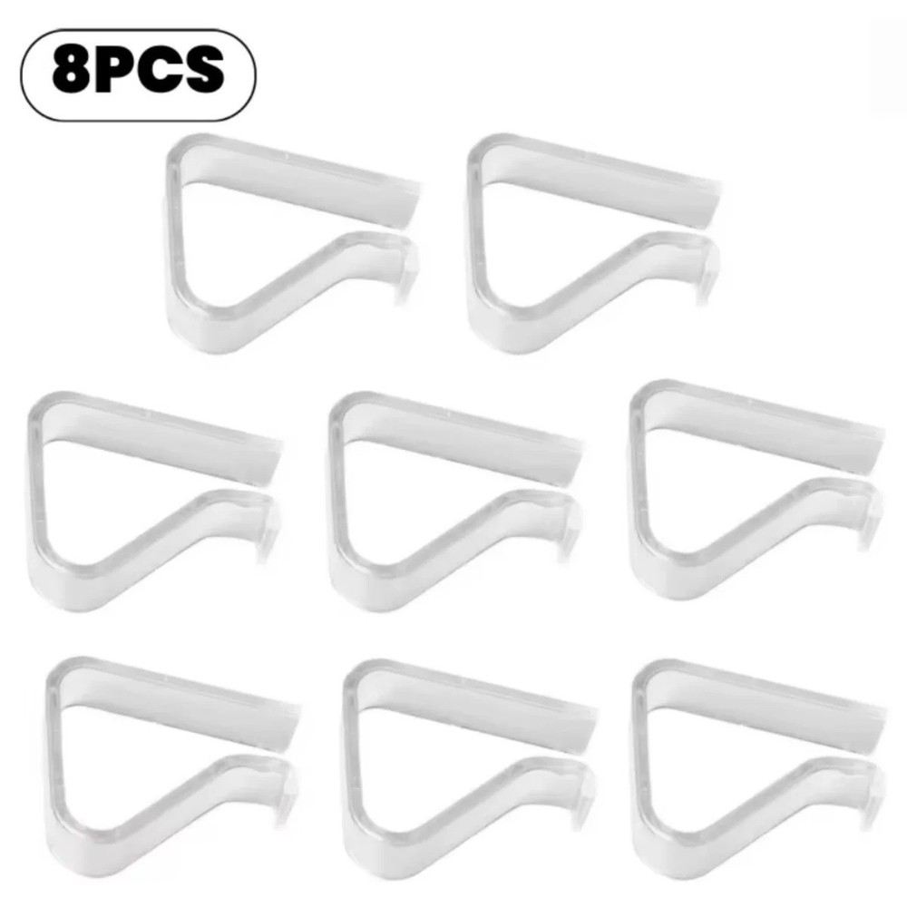 Clear Tablecloth Clips Plastic Table Cover Holders Party 8/16/24