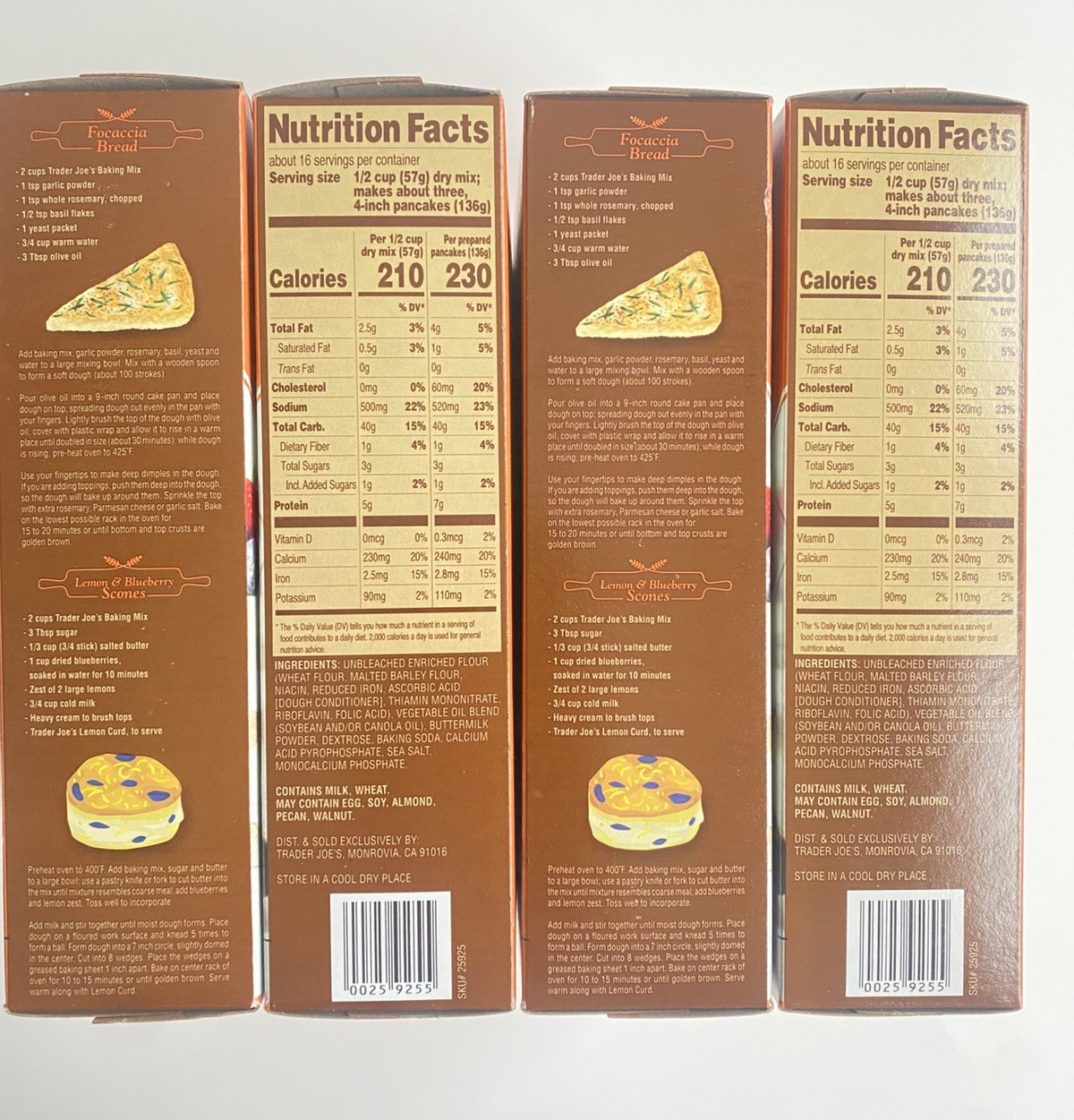 Trader Joe's Buttermilk Pancake & Baking Mix 32oz 907g (4 Boxes) 12/2027 gallery