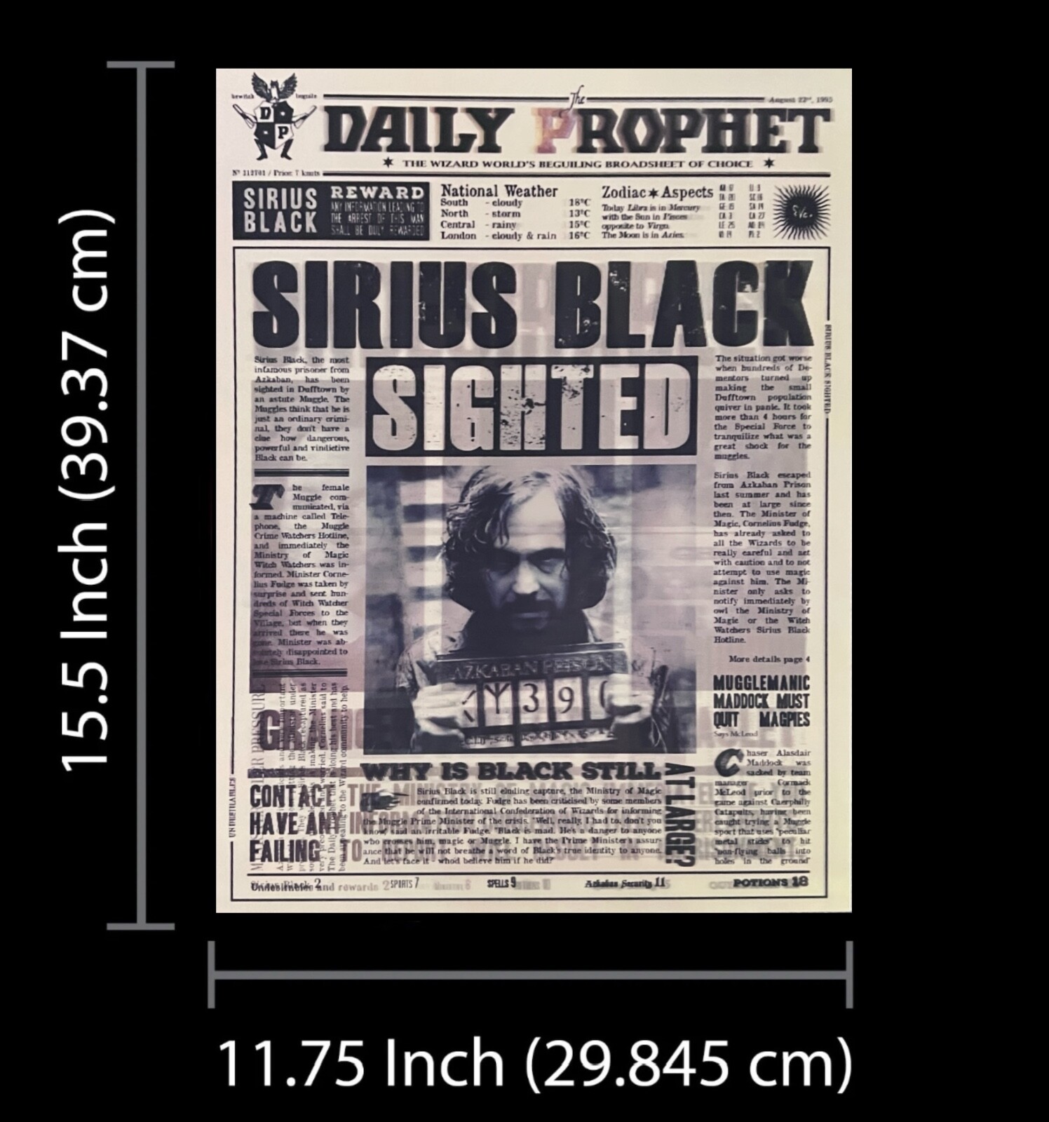 Harry Potter-Daily Prophet-3D Lenticular Flip Effect- 3 Images Changes,3 In One gallery