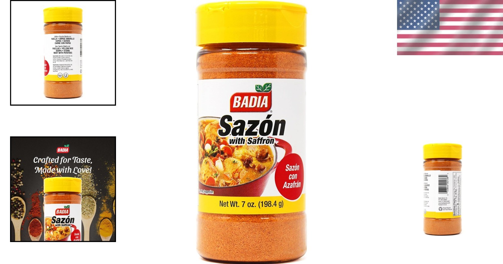 Sazon with Azafran Saffron 7 oz - Authentic Latin Seasoning for Gourmet Meals gallery