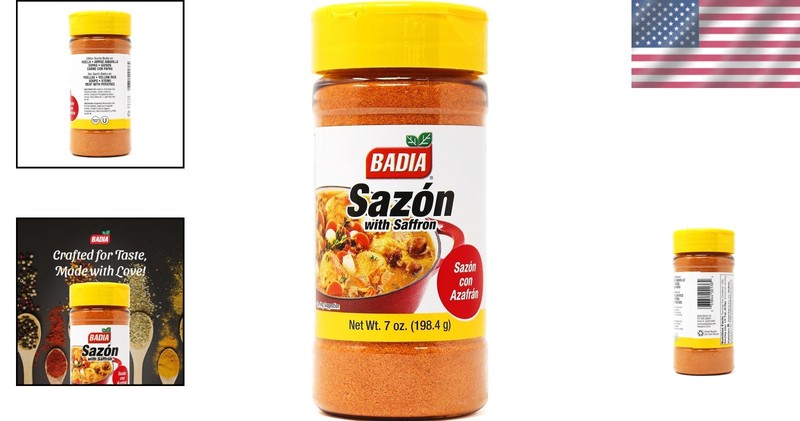 Sazon with Azafran Saffron 7 oz - Authentic Latin Seasoning for Gourmet Meals gallery