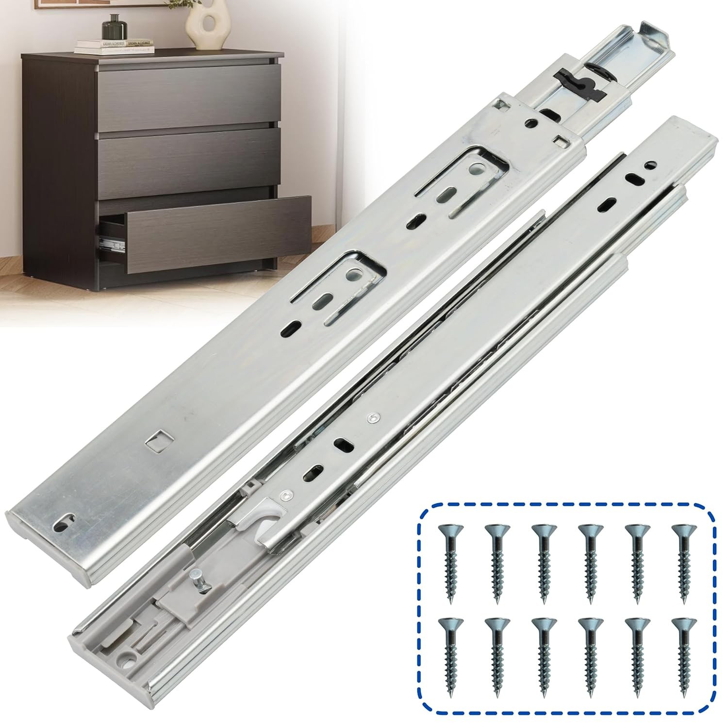 10 Inch Heavy Duty Soft Close Side Mount Drawer Slides Rails Inch Drawer Slide gallery