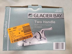 Glacier Bay Constructor 4″ Double Handle Bathroom Faucet Chrome