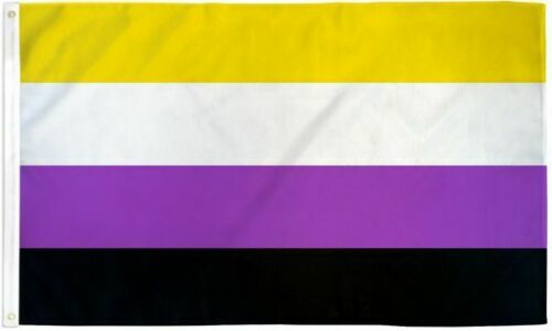 Non-Binary Flag 2x3ft LGBTQIA NB Pride Non Binary Pride Flag NonBinary Flag gallery