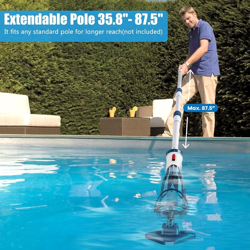 Durable Pool Cleaner with Plastic Construction 28 Inch Length for Versatility gallery