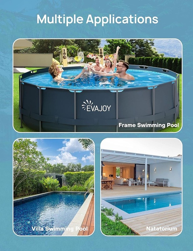 EVAJOY Sand Filter Pool Pump 2000GPH for Above Ground Swimming Pool gallery