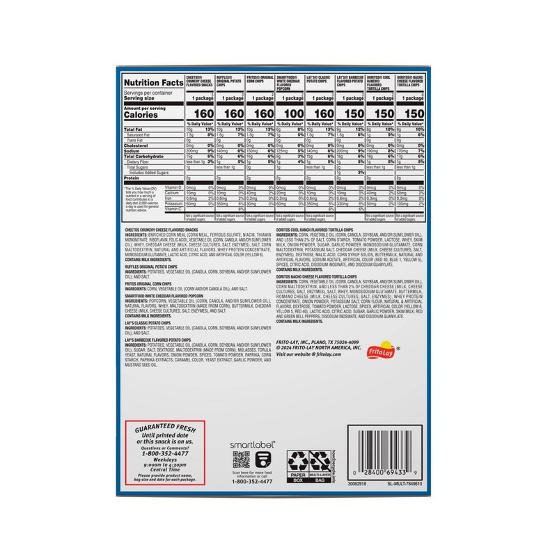 Frito-Lay 3 Pack/28ct Each Snacks Classic Mix Party Size Variety Pack gallery