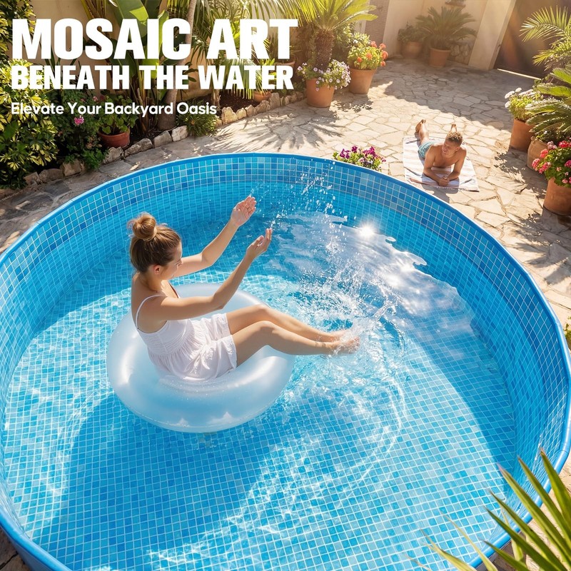 AixPool 2026 Large Foldable Pool,Non-Inflatable Pool for Adult,Foldable Swimming gallery