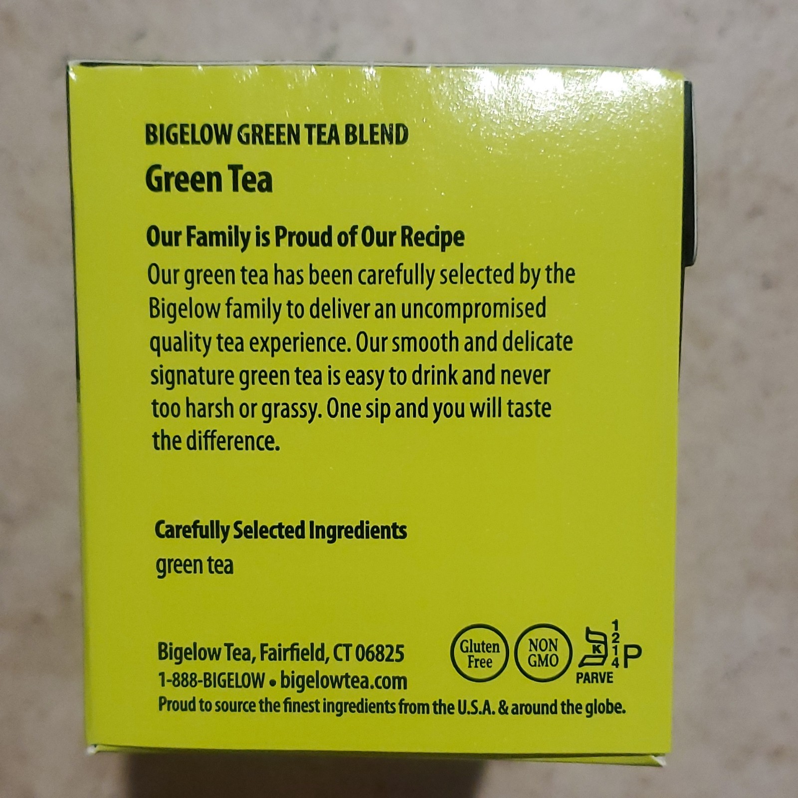 Bigelow Green Tea Classic 20 Bagged Tea Bags Gluten Free Non GMO Certified gallery