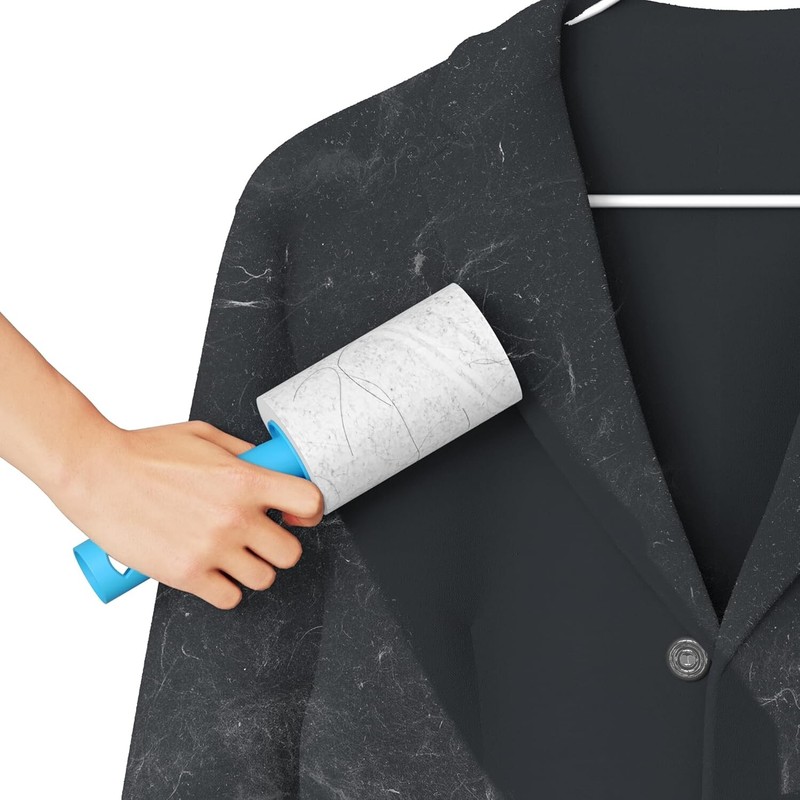Extra Sticky Lint Roller - Set 400 Sheets for Pet Hair Removal, Dog gallery
