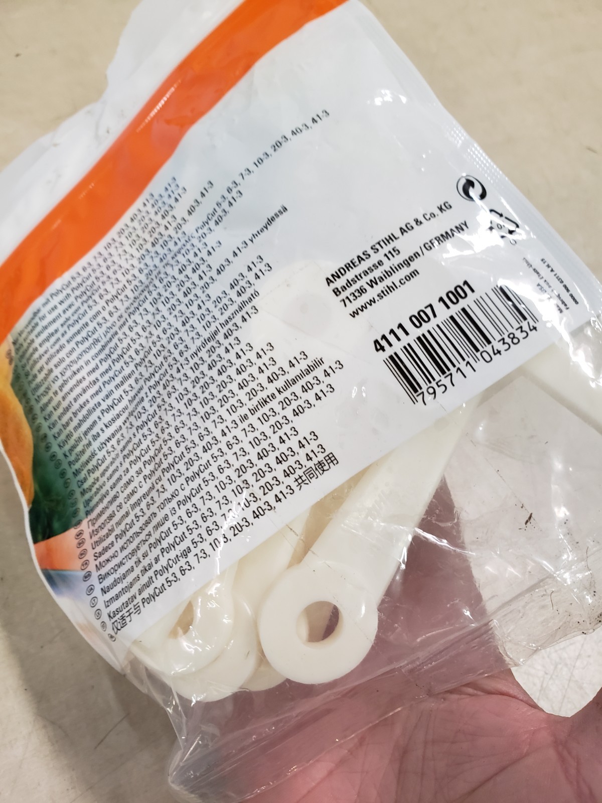 Stihl 12 Pack Thermo-Plastic Polycut Trimmer Blades 4111 007 1001 OEM gallery