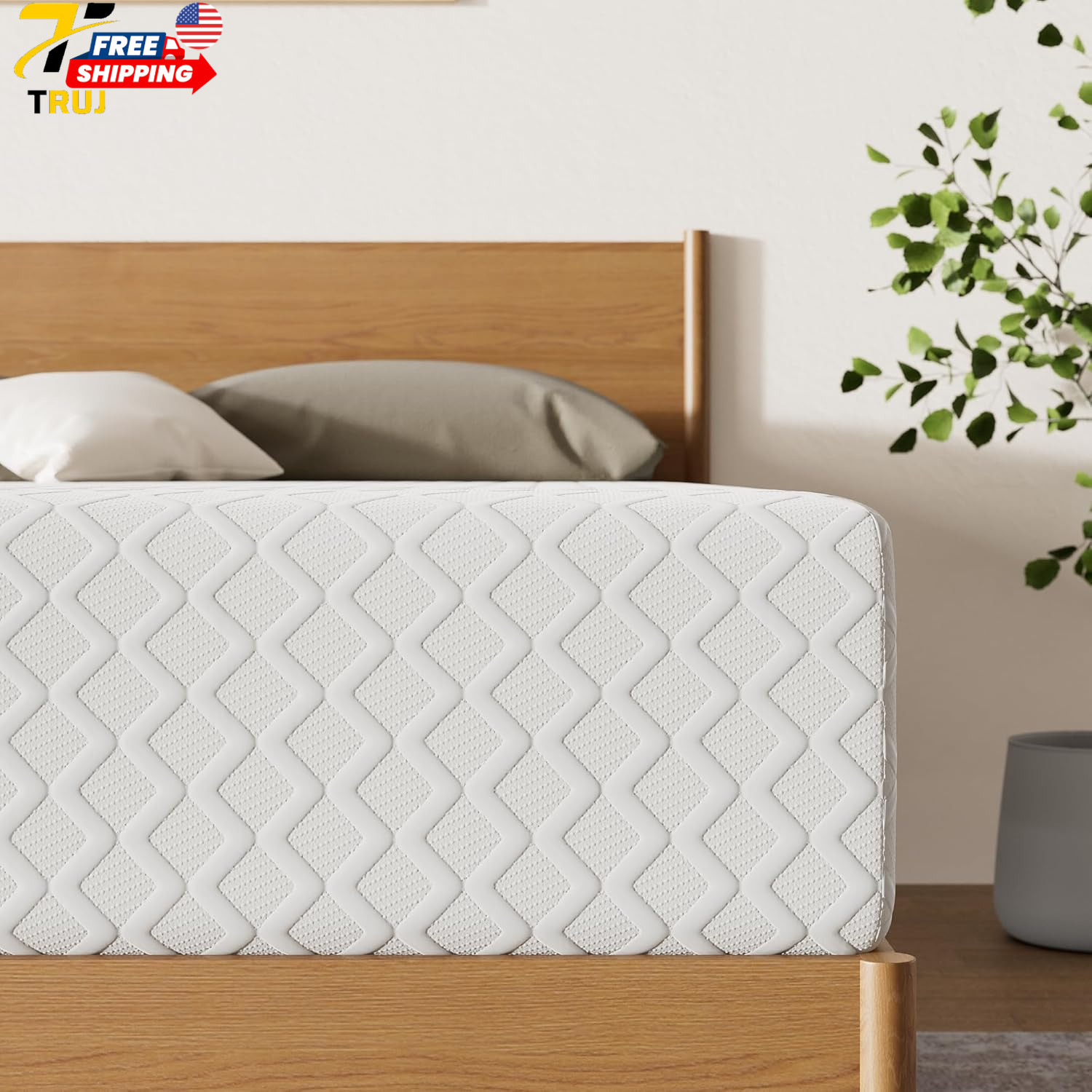 Chime Memory Foam 12" King Mattress with Thick Memory and Support Foam for Press gallery