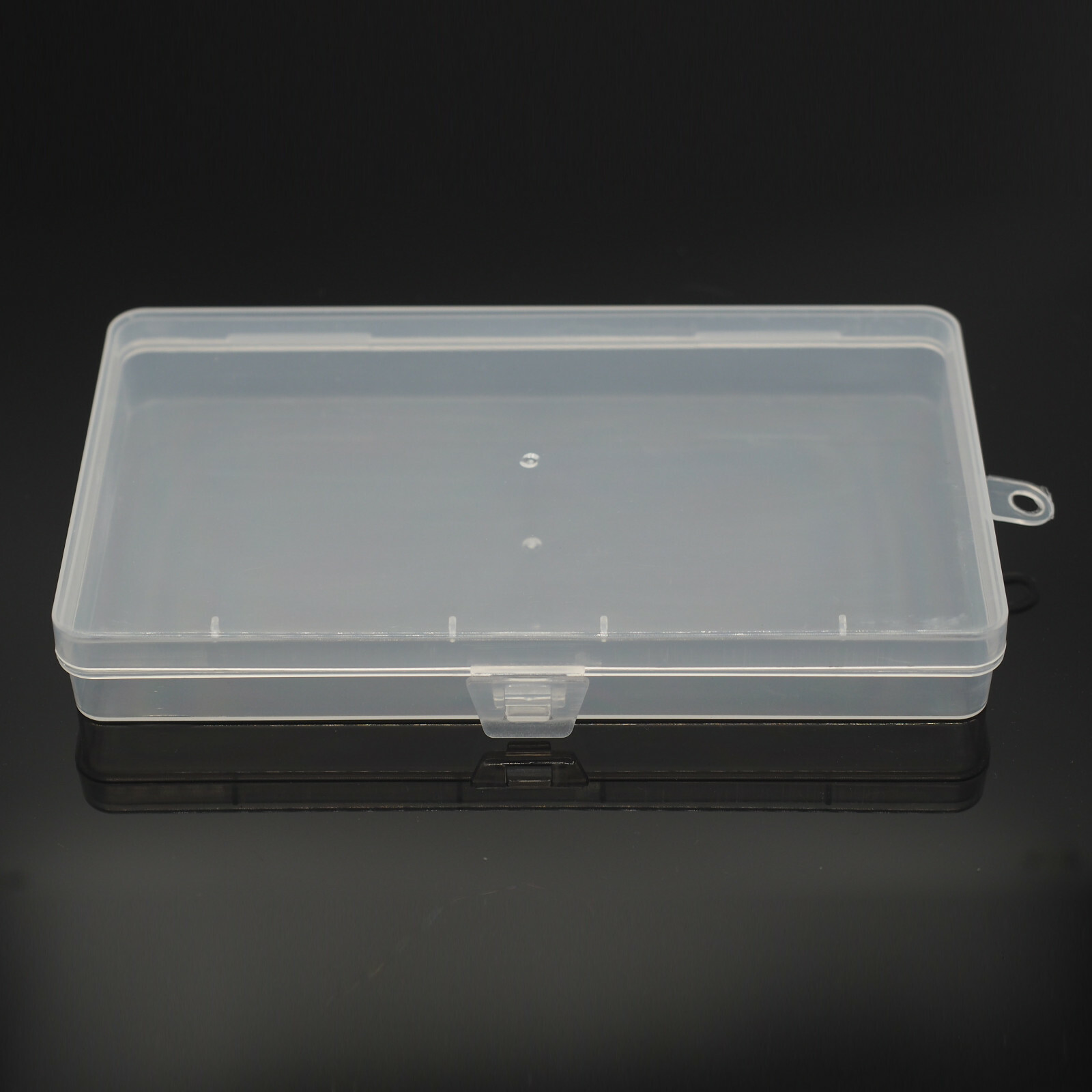 6PCS Clear Plastic Storage Container Box Hinged Lid DIY Arts Crafts Markers Pens gallery