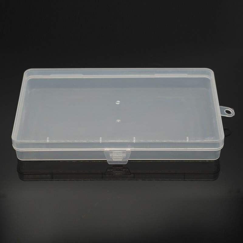 6PCS Clear Plastic Storage Container Box Hinged Lid DIY Arts Crafts Markers Pens gallery