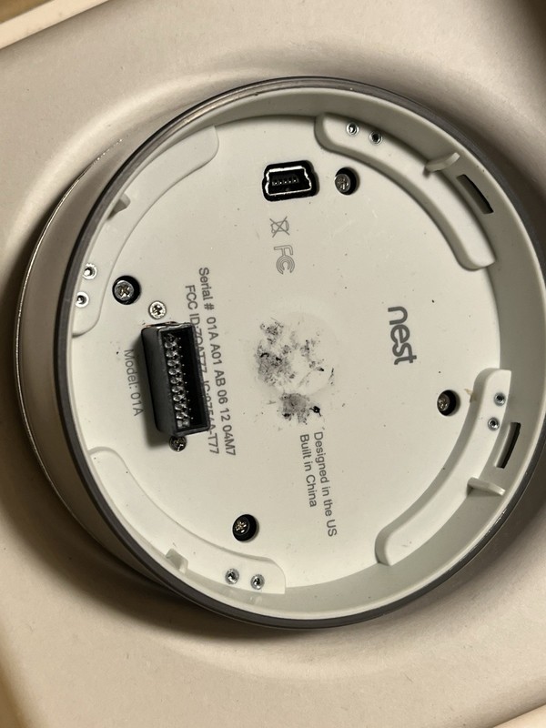 Google Nest 1st Generation 01A Learning Silver Programmable Thermostat - Tested gallery