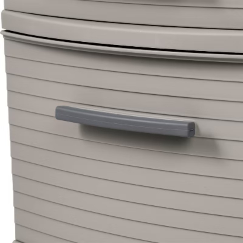 4 Drawer Weave Tower Dark Gray: Plastic Storage Organizer gallery