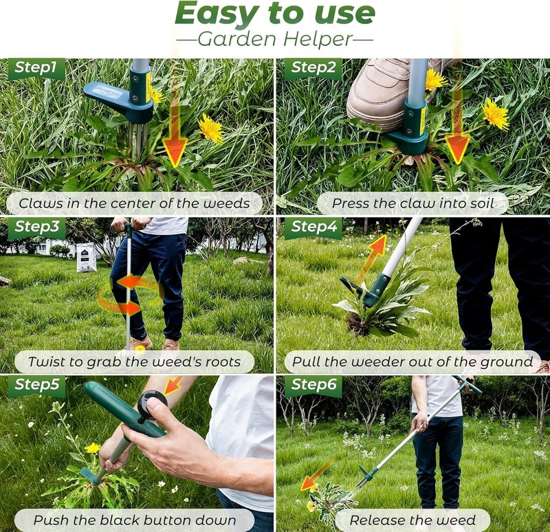 Dandelion Root Pulling Tool, Standup Weeder gallery