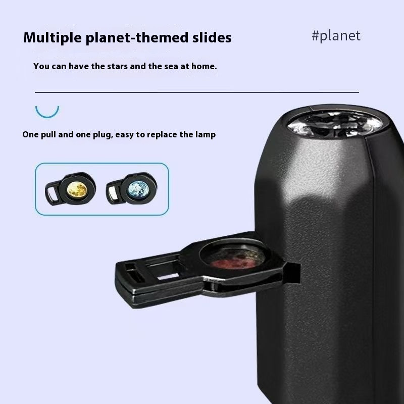10 Plants Moon Earth Galaxy Projector Lamp Star Night Light 360° USB Powered gallery