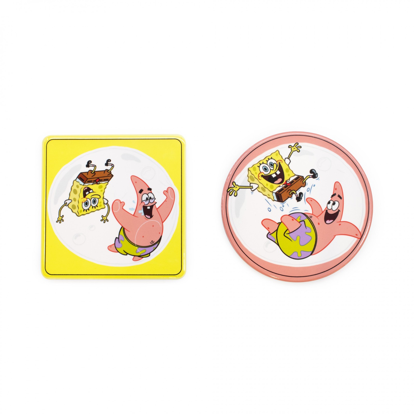 SpongeBob SquarePants and Patrick Stackable Mugs and Coaster Set Multi-Color gallery