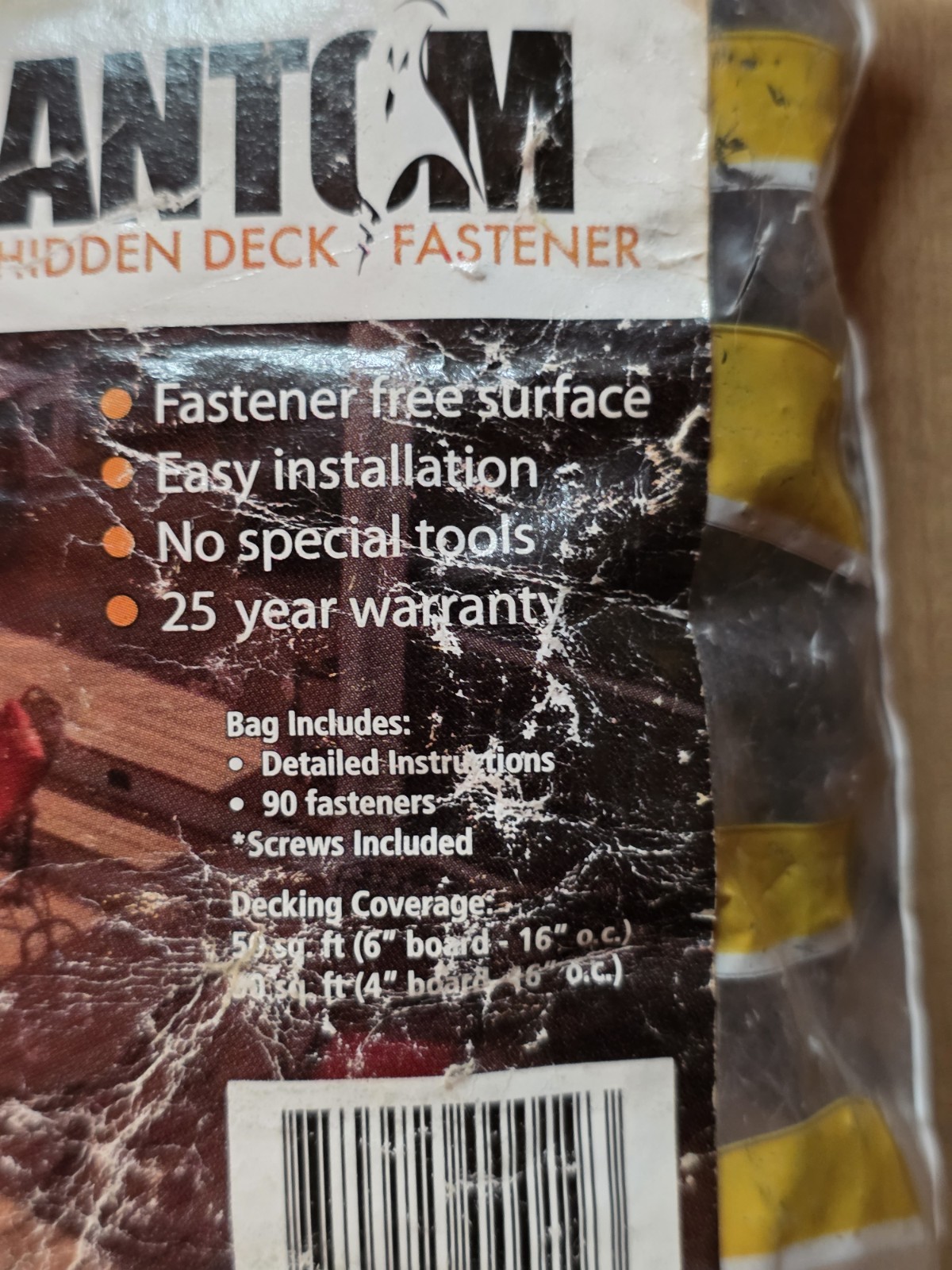 Phantom ~ Hidden Deck Fastener ~ 90 fasteners - 95 Screws ~ 50sq ft gallery