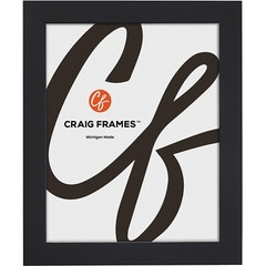 Craig Frames Essentials, 1″ Black Picture Frame, Oversized Large Puzzle Sizes