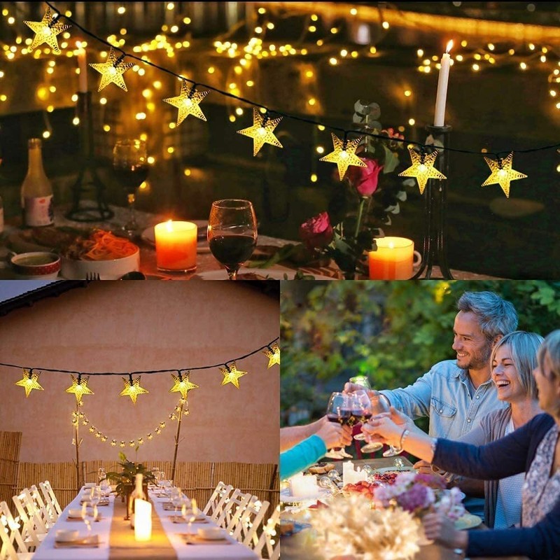 LED Solar String Lights Outdoor Garden Yard Decor Lamp Waterproof Fairy Light gallery