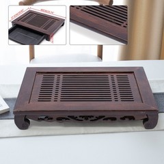 Tea Tray Drainage Water Storage Bamboo Table Board Chinese Ceremony Natural